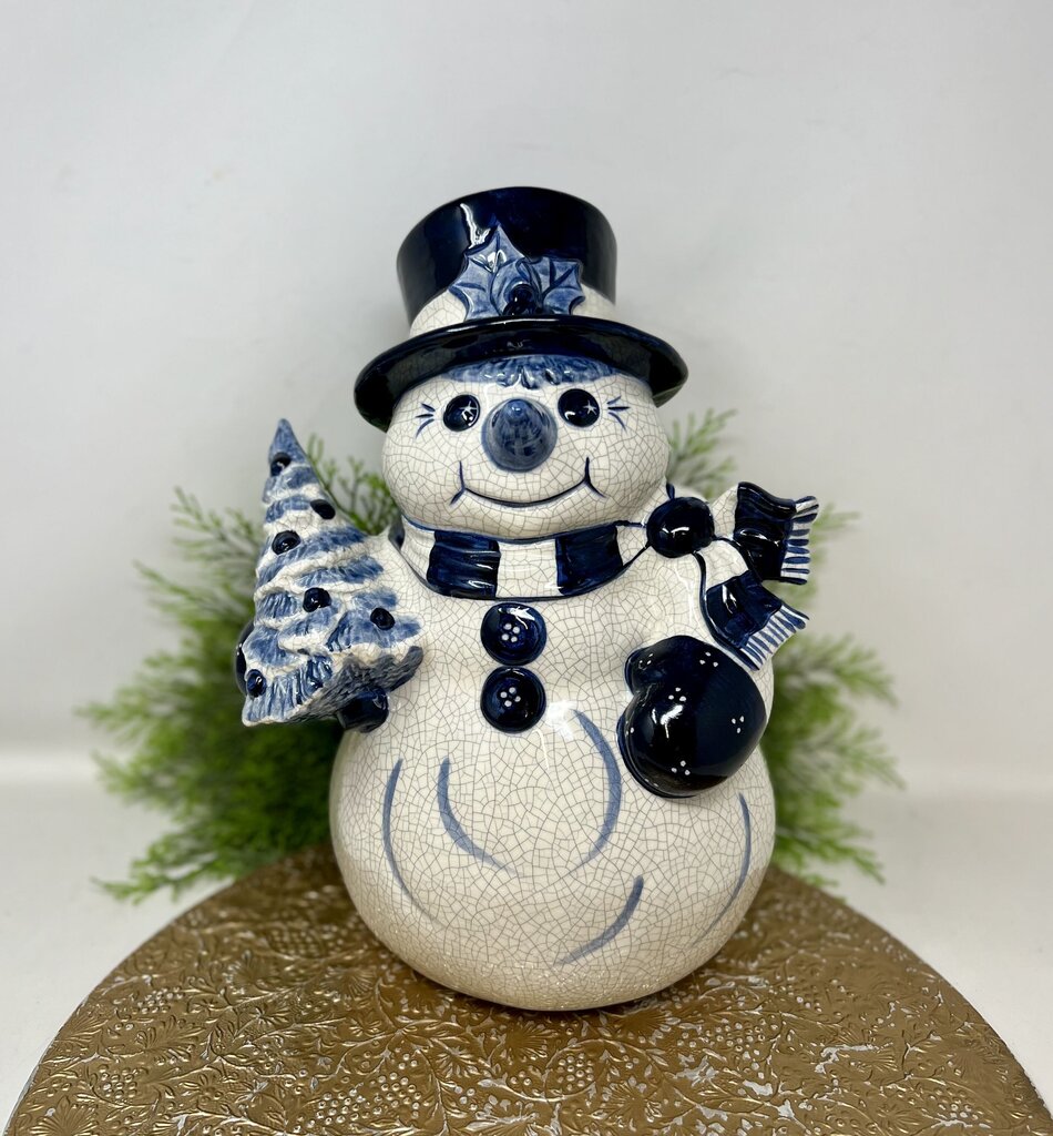 Dedham Pottery Snowman