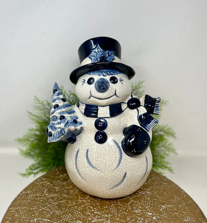 Dedham Pottery Snowman