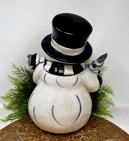 Dedham Pottery Snowman