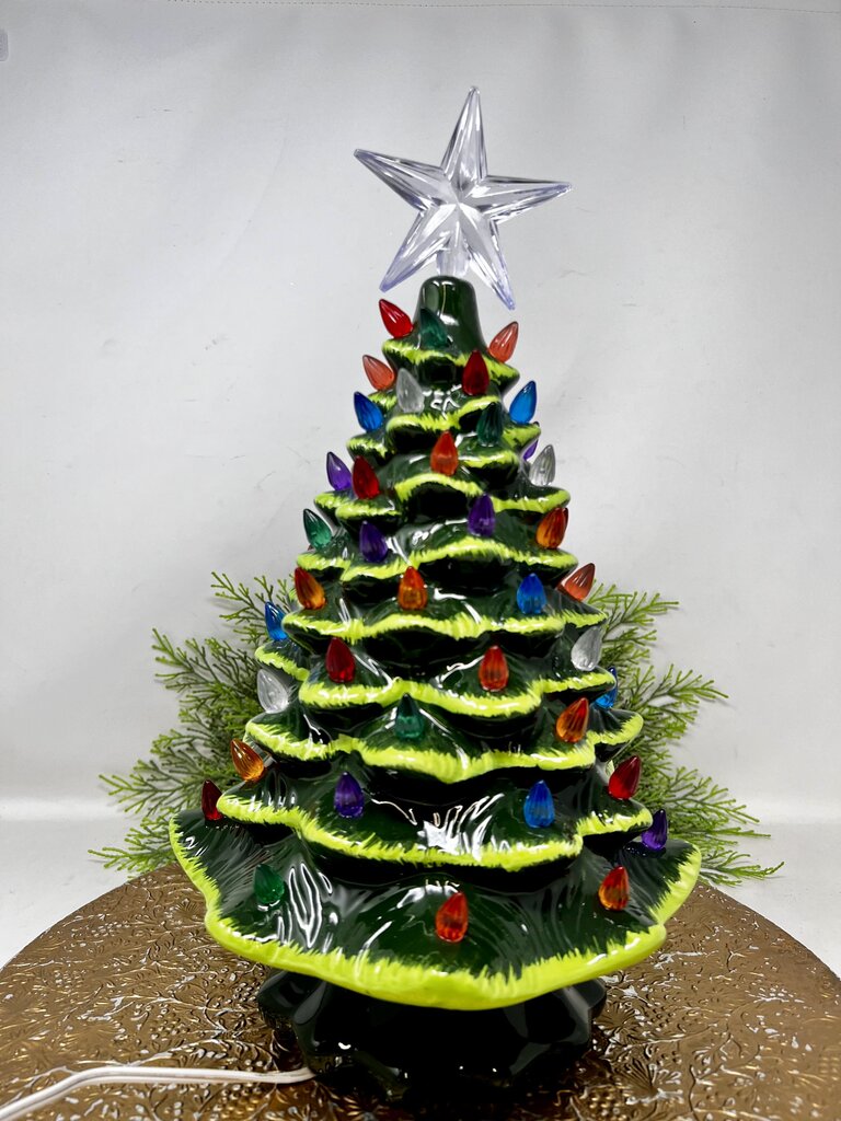 Lighted Ceramic Tree