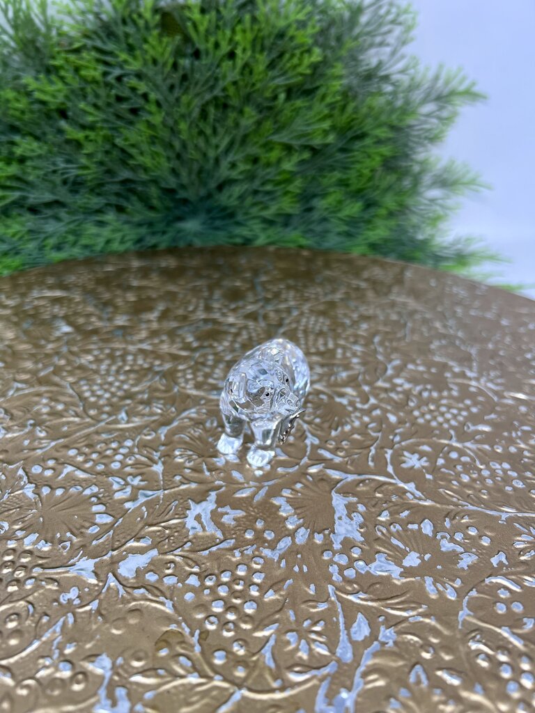 Swarovski Crystal Grizzly Cub With Fish