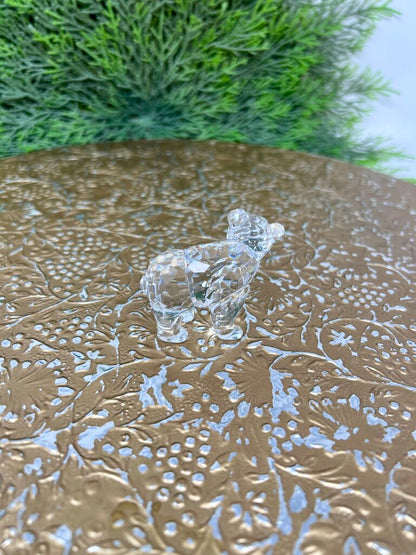 Swarovski Crystal Grizzly Cub With Fish