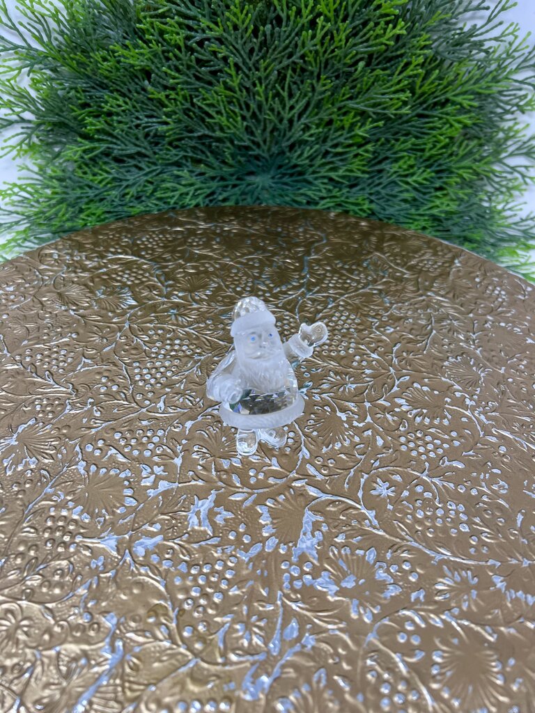 Swarovski Crystal Santa Blue Eyes Figurine