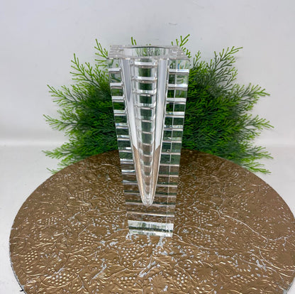 Orrefors Crystal Faceted Vase