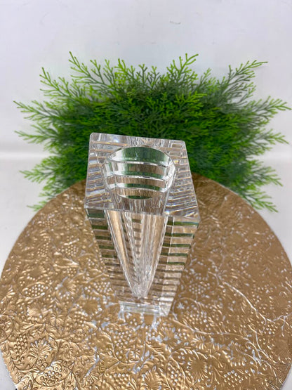 Orrefors Crystal Faceted Vase