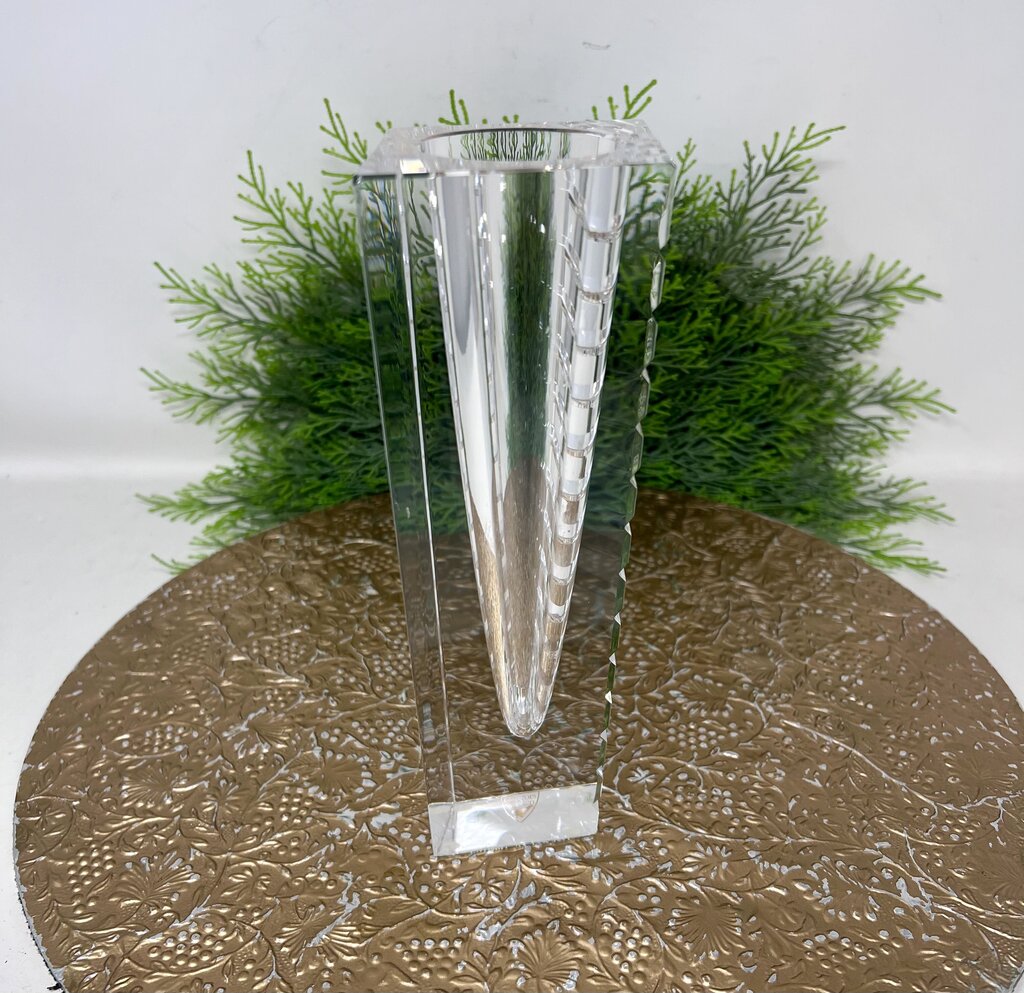 Orrefors Crystal Faceted Vase