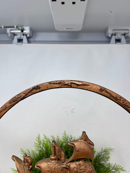 Antique Cast Iron Ship Radio Speaker Frame