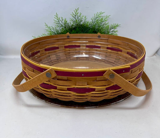 ISU Color Theme Shallow Basket Two Handles