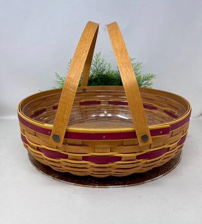 ISU Color Theme Shallow Basket Two Handles