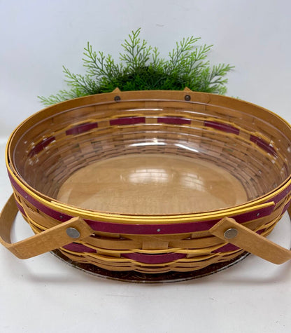 ISU Color Theme Shallow Basket Two Handles