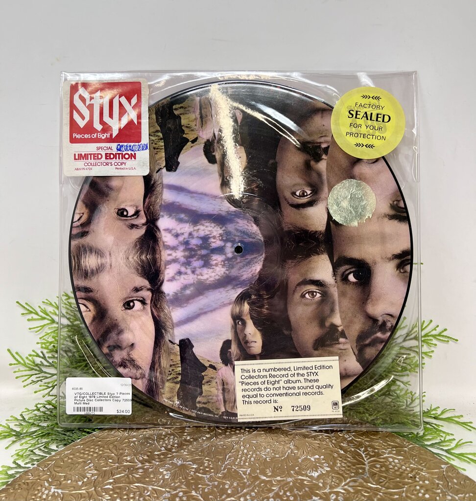 Styx – Pieces of Eight 1978 Limited Edition Picture Disc Collectors Copy 72509