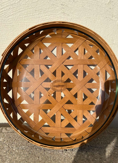 Longaberger Trellis Low Bowl Basket
