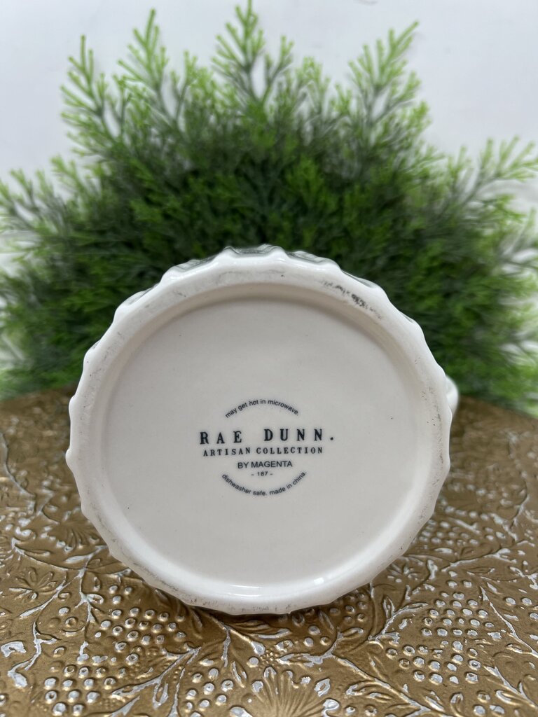 White Rae Dunn Relax and Tea Mug Set