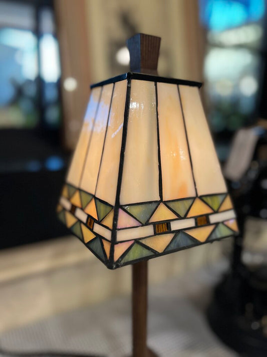 Mission Style Glass Lamp