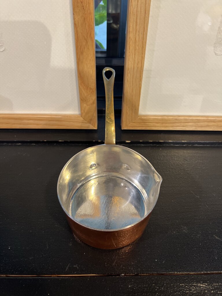 Vintage French Copper Saute Pan Copper Villedieu 4 Fluid Ounces