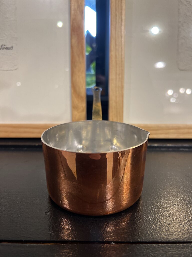 Vintage French Copper Saute Pan Copper Villedieu 4 Fluid Ounces