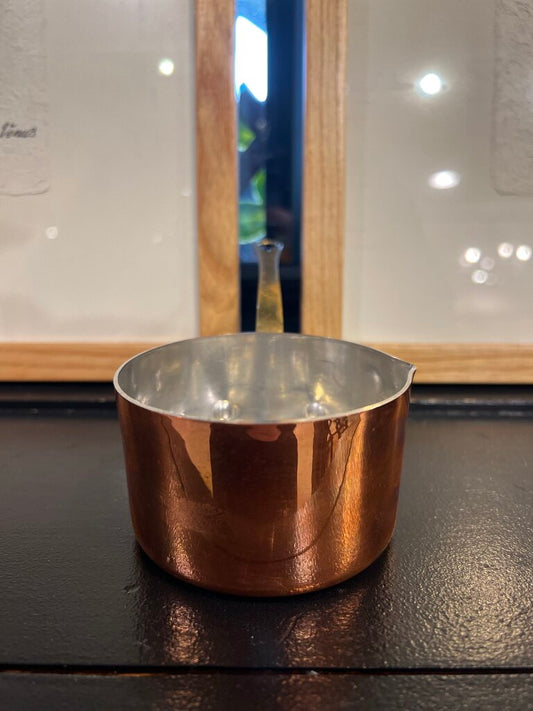 Vintage French Copper Saute Pan Copper Villedieu 4 Fluid Ounces