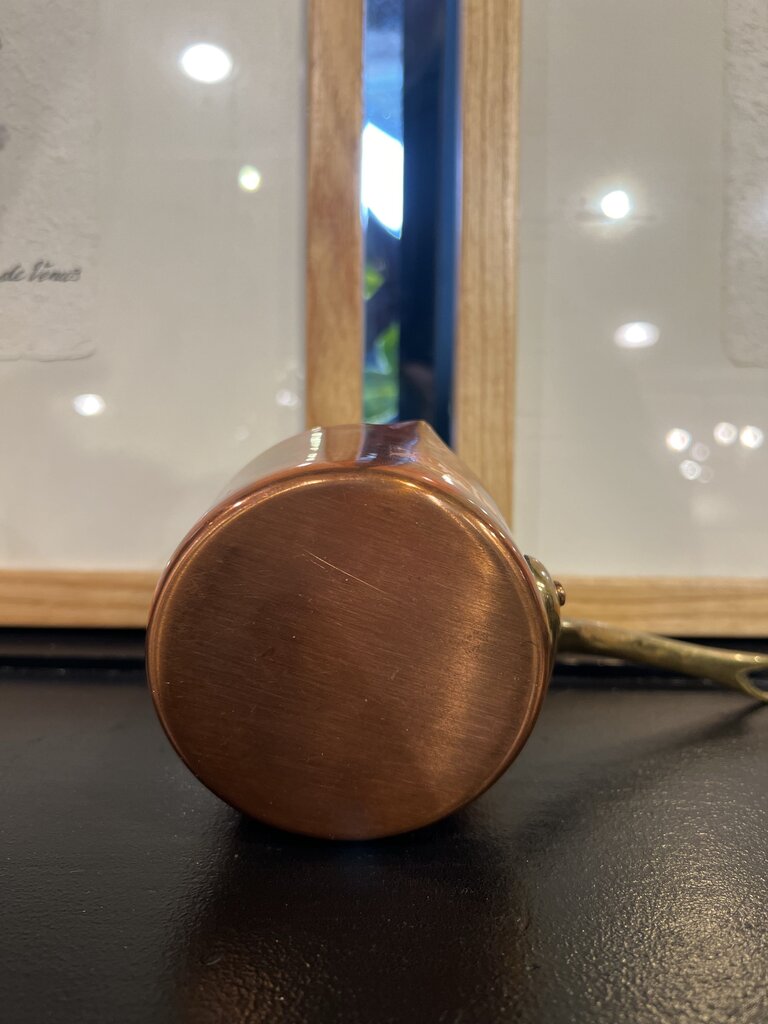 Vintage French Copper Saute Pan Copper Villedieu 4 Fluid Ounces