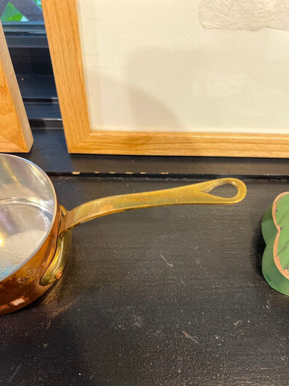 Vintage French Copper Saute Pan Copper Villedieu 4 Fluid Ounces