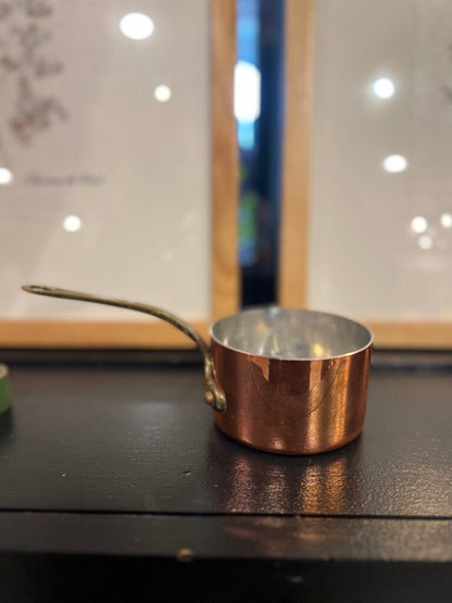 Vintage French Copper Saute Pan Copper Villedieu 4 Fluid Ounces