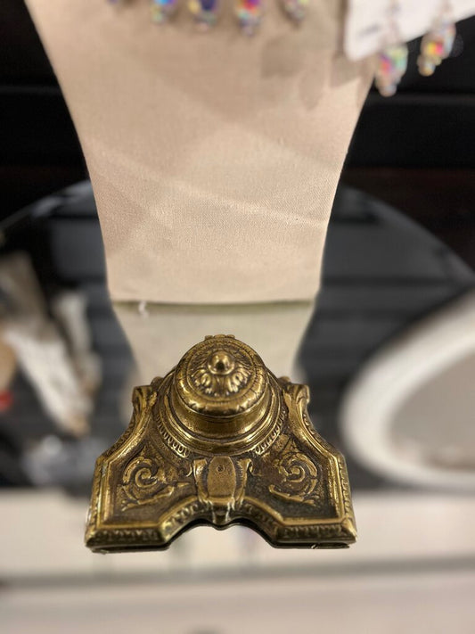 brass inkwell