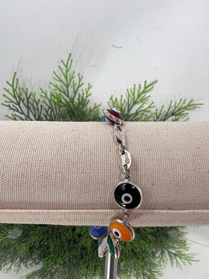 Sterling Silver Evil Eye Bracelet Turkey