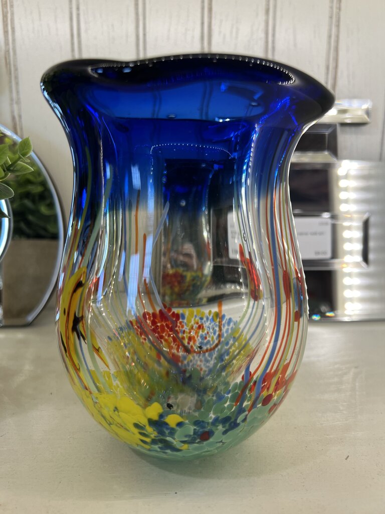 Murano Art Glass Aquarium Vase