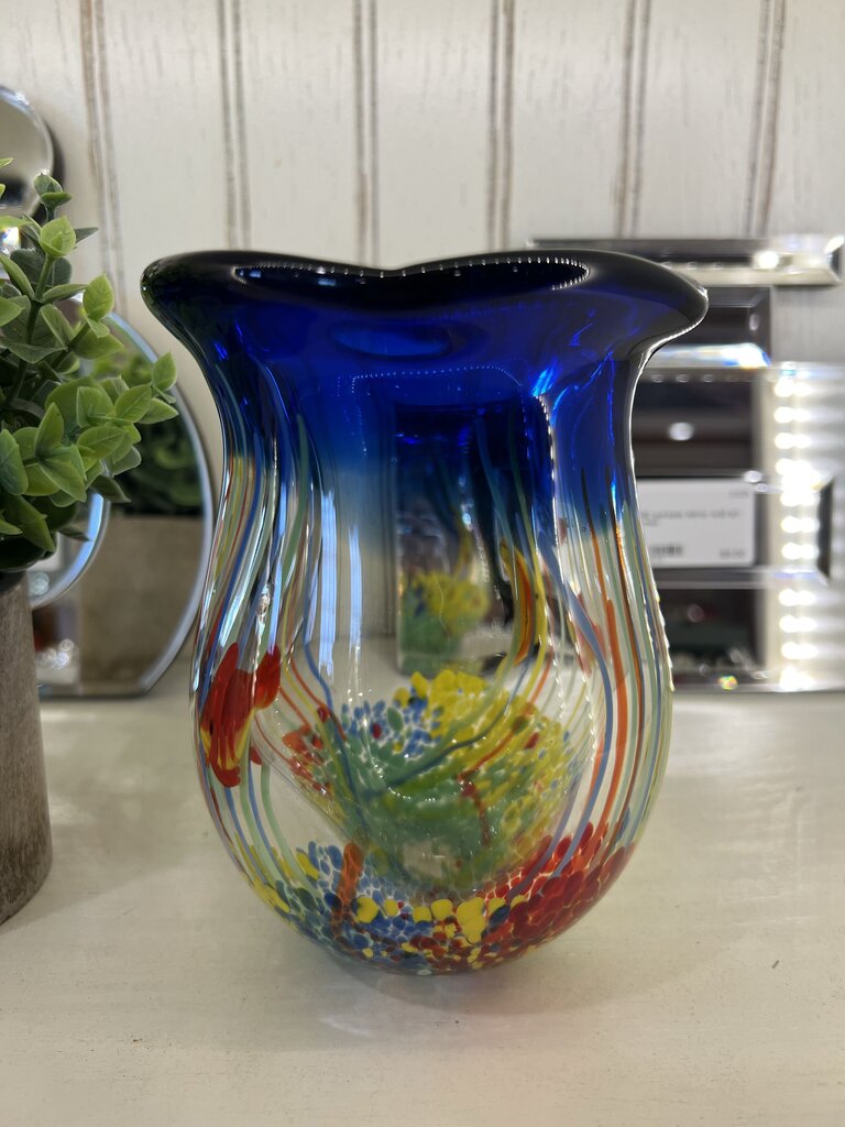 Murano Art Glass Aquarium Vase
