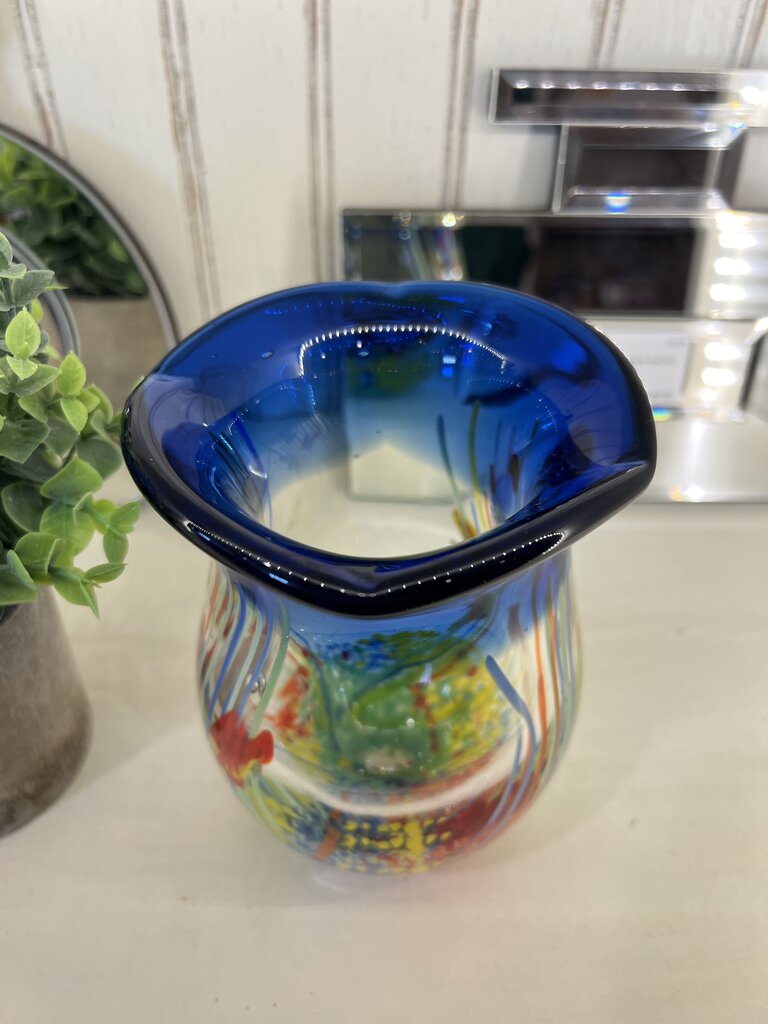 Murano Art Glass Aquarium Vase