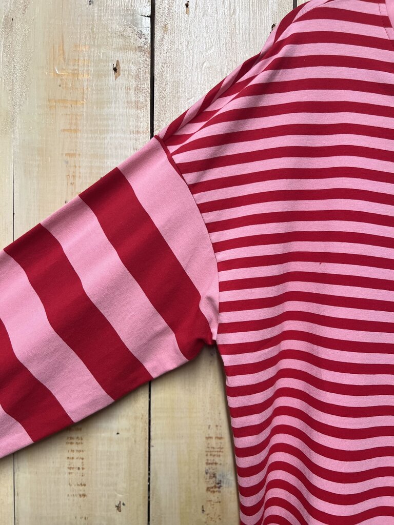Large Strawberry Striped Top