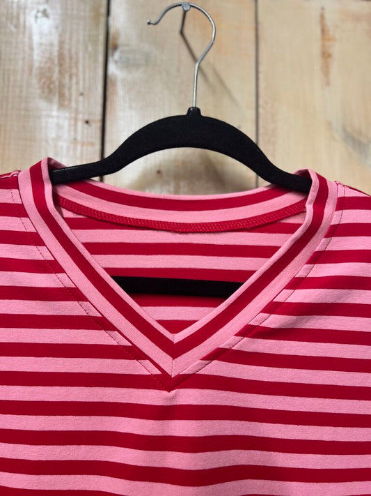 Strawberry Striped Top