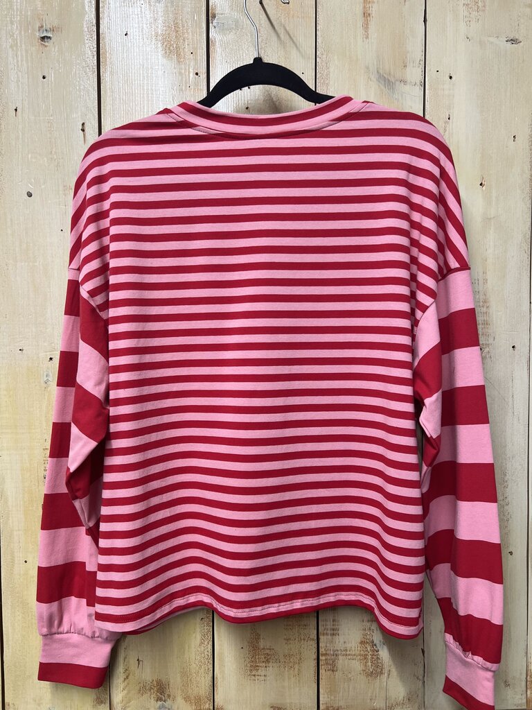 Strawberry Striped Top