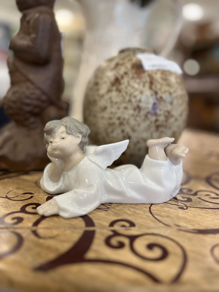 Lladro Angel Laying Down