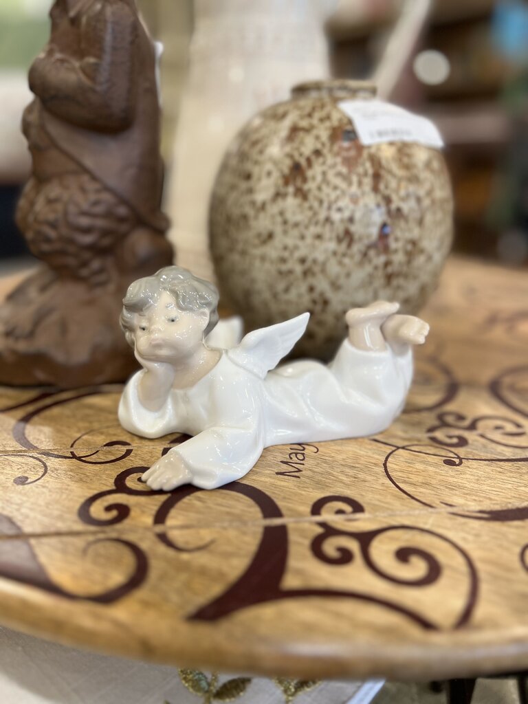 Lladro Angel Laying Down