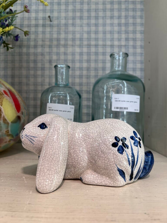 Vintage Dedham Crackle Glaze Bunny Rabbit Long Ears