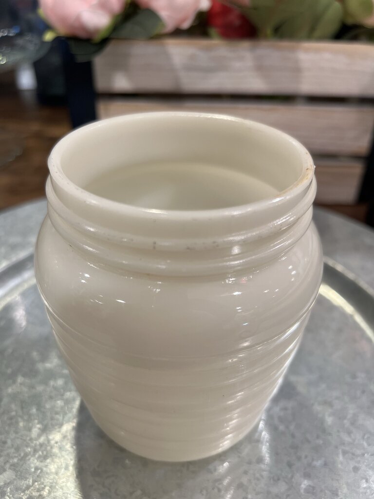 Fire King Tulip Grease Jar