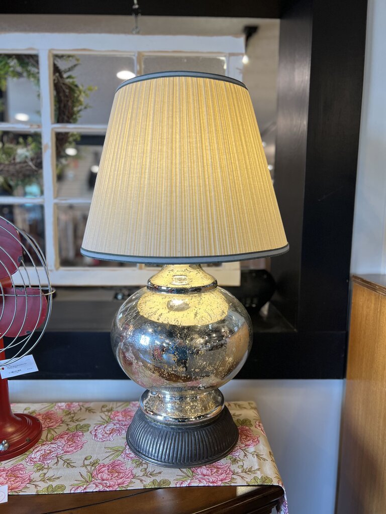 Pottery Barn Serena Antique Mercury Glass Lamp