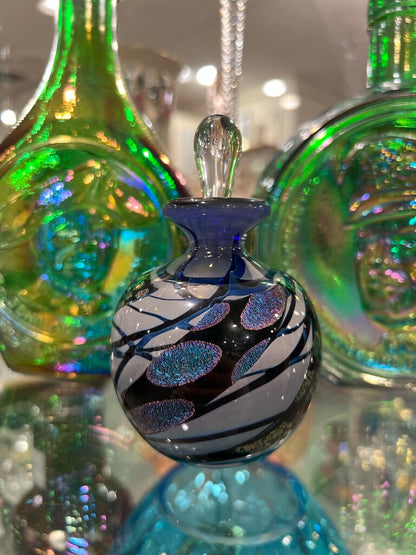 Hand Blown Art Glass Perfume Bottle