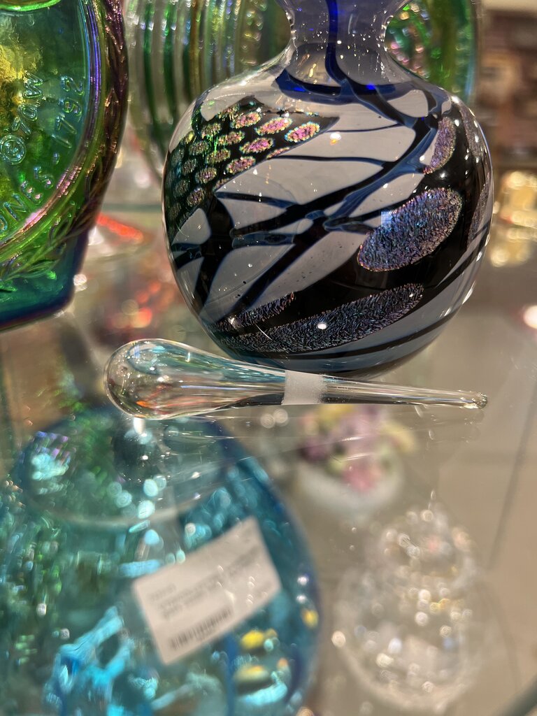 Hand Blown Art Glass Perfume Bottle