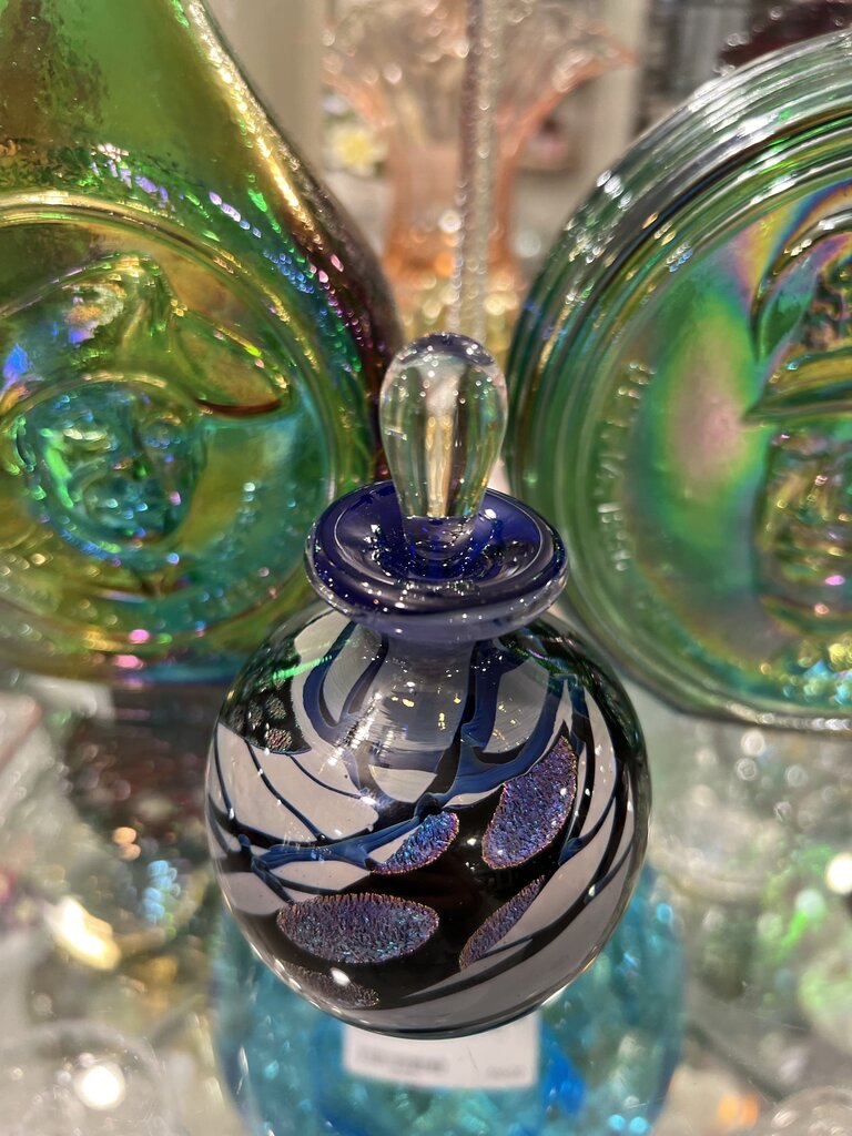 Hand Blown Art Glass Perfume Bottle