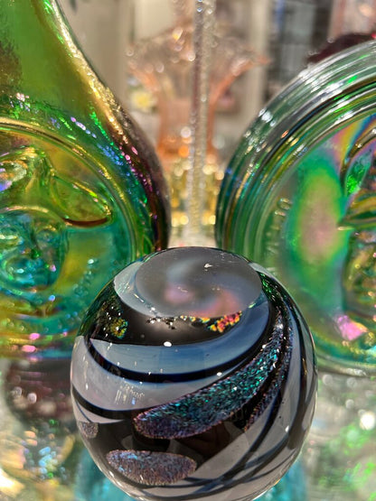 Hand Blown Art Glass Perfume Bottle