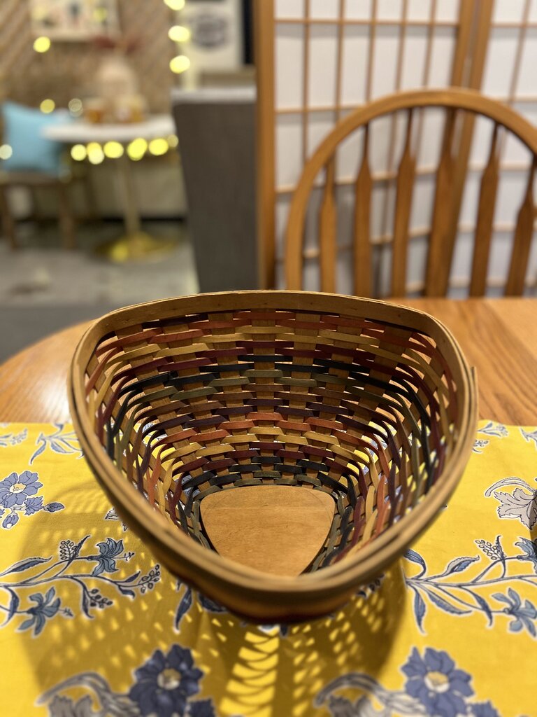 Longaberger Fiesta Triangle Basket -NO LINER