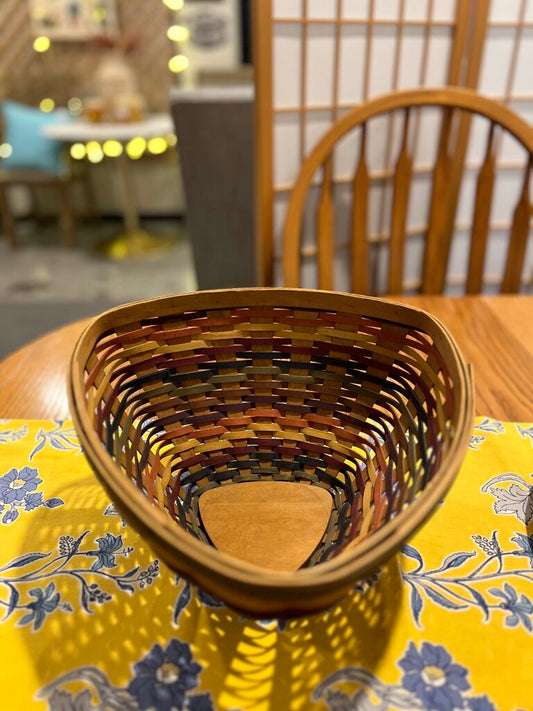 Longaberger Fiesta Triangle Basket -NO LINER
