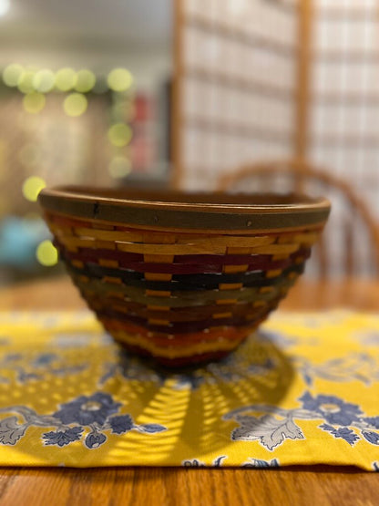 Longaberger Fiesta Triangle Basket -NO LINER