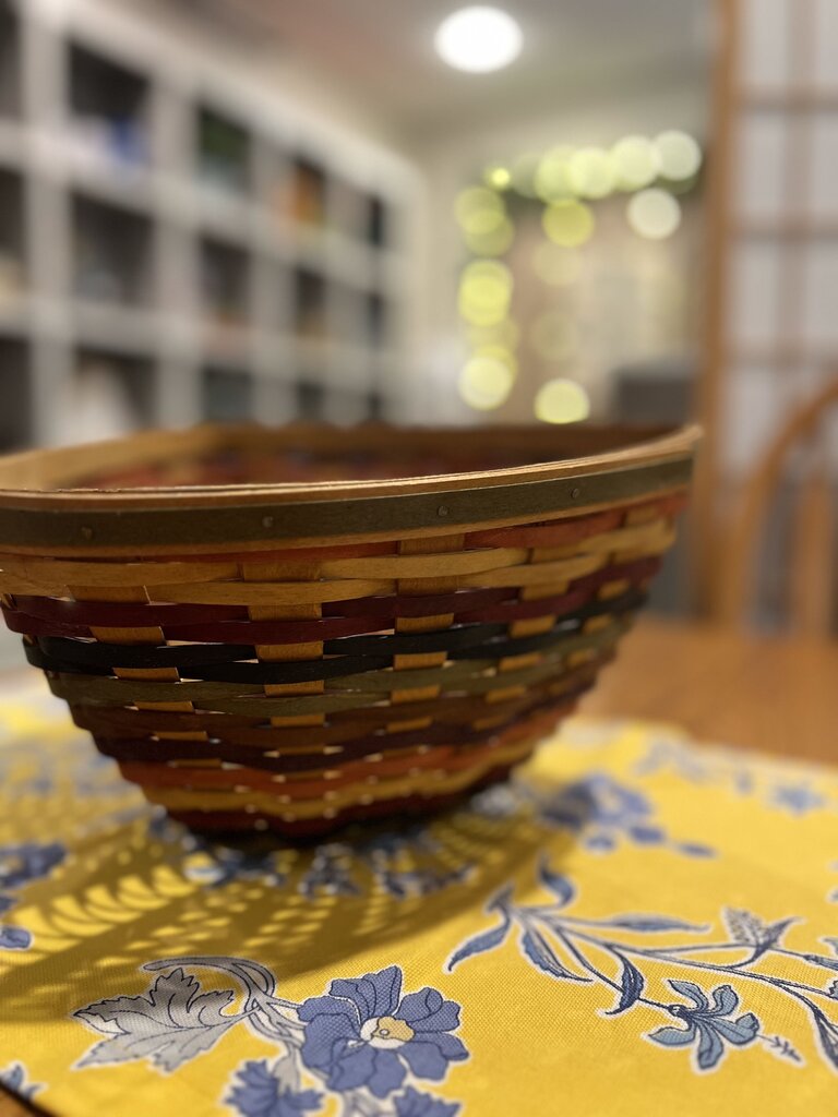 Longaberger Fiesta Triangle Basket -NO LINER