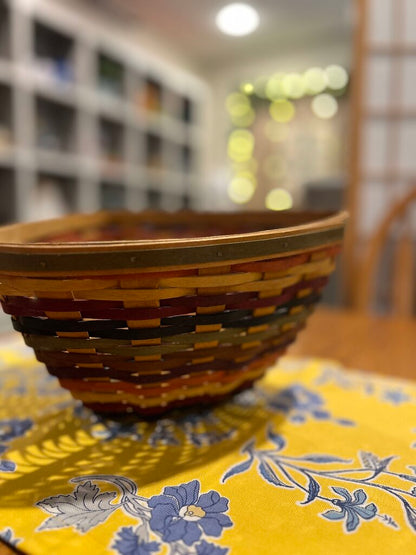 Longaberger Fiesta Triangle Basket -NO LINER