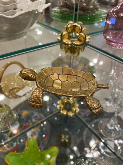 Brass Turtle Trinket Dish