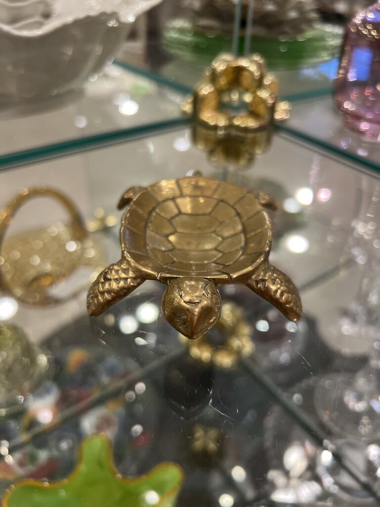 Brass Turtle Trinket Dish