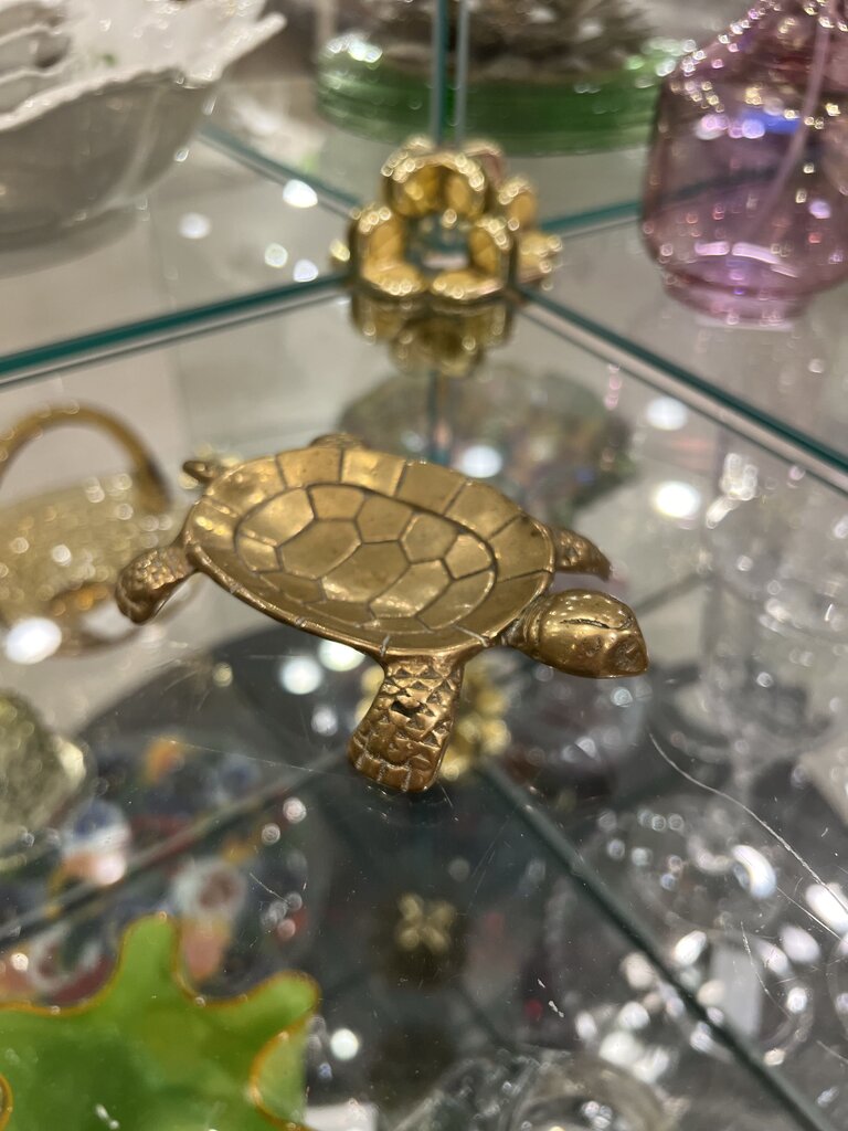 Brass Turtle Trinket Dish