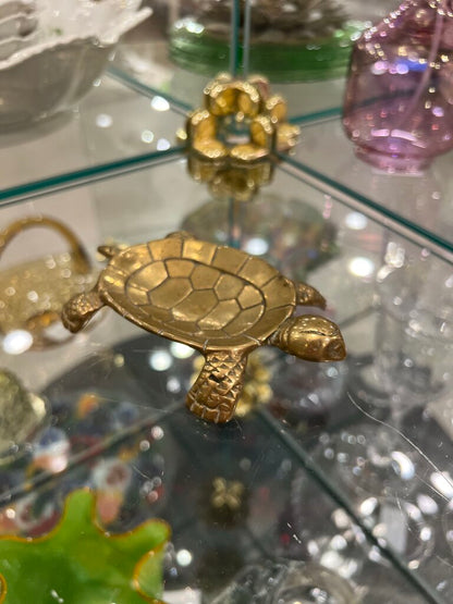 Brass Turtle Trinket Dish